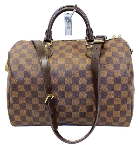 louis vuitton damier ebene speedy 30 replica|speedy 30 with shoulder strap.